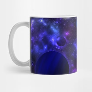Magnetic Universe, Galaxy, colorful nebulae, mysterious planets Mug
